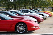 Parade of Corvette cars